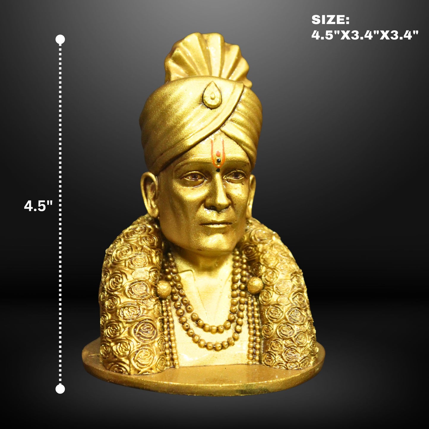 NEEANN Gajanan Maharaj,Shegaon Statue - 4.5 Inches