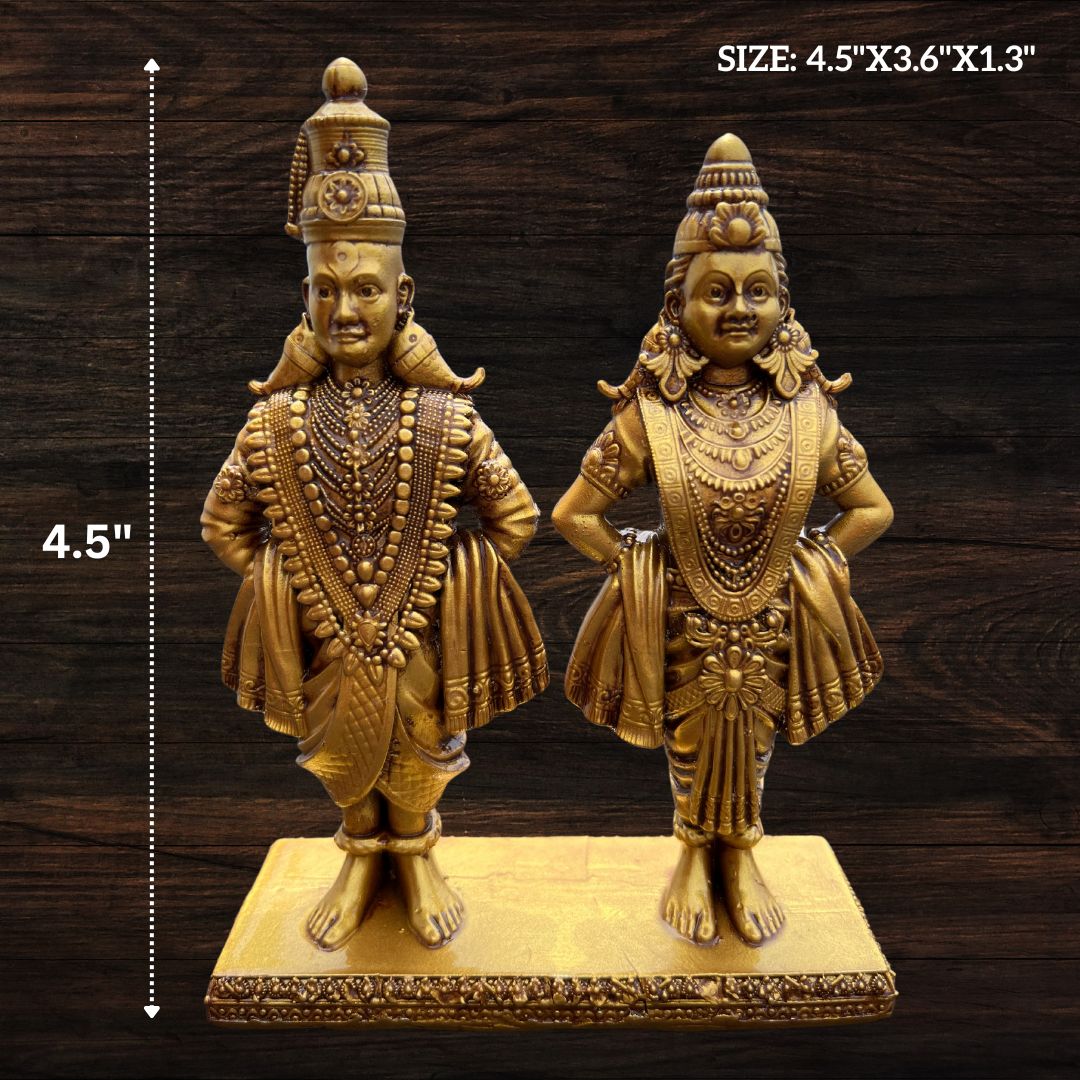 NEEANN Vitthal Rukmini Murti - 4.5 Inches